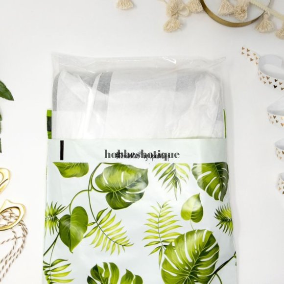 Banana Leaves  Poly Mailers 10" x 13"  and Thank You Cards PRICE IS FIRM - Picture 2 of 7